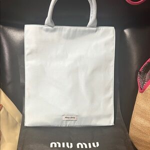 Listing # 28 Miu Miu Soft Blue Tote Bag
